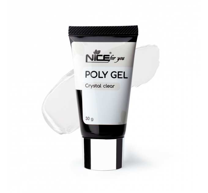 Полигель Nice for you Poly gel Crystal Clear Прозрачный 30 г