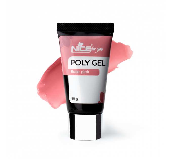 Полигель Nice for you Rose Pink Фиолетово-розовый 30 г