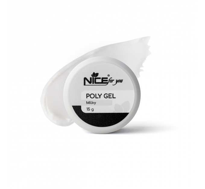 Полигель Nice for you Poly gel Milky Молочный 15 г