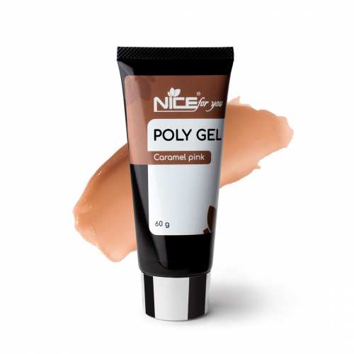 Полигель Nice for you Caramel Pink Карамельный 60 г