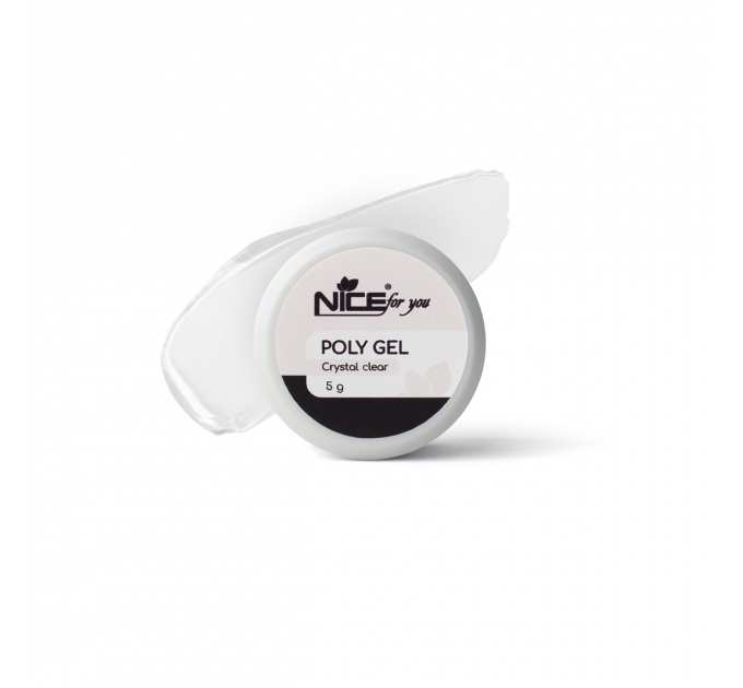 Полигель Nice for you Poly gel Crystal Clear Прозрачный 5 г