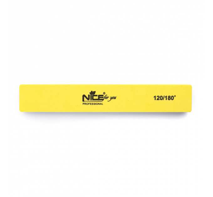 Баф прямоугольный Nice for you 120/180 Желтый