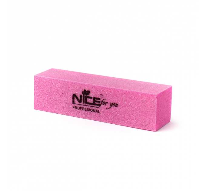 Баф-брусок Nice for you 120/120 Розовый