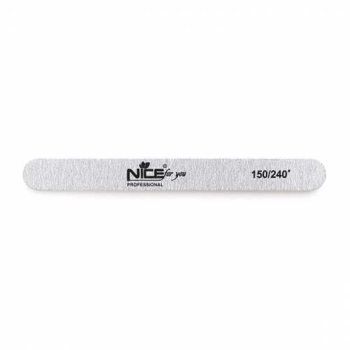 Двухсторонняя пилка для ногтей Nice for you 150/240 узкая