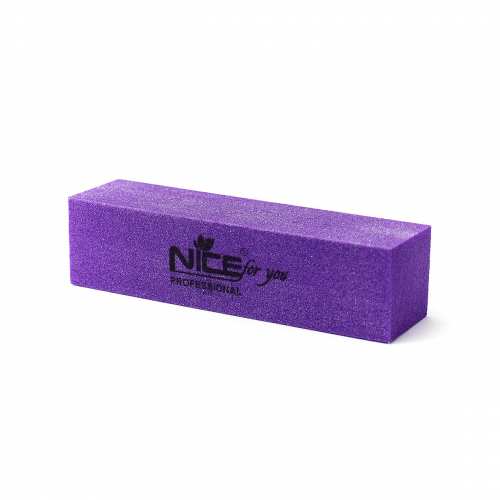 Баф-брусок Nice for you 180/180 Фиолетовый