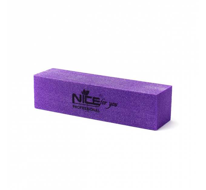 Баф-брусок Nice for you 180/180 Фиолетовый