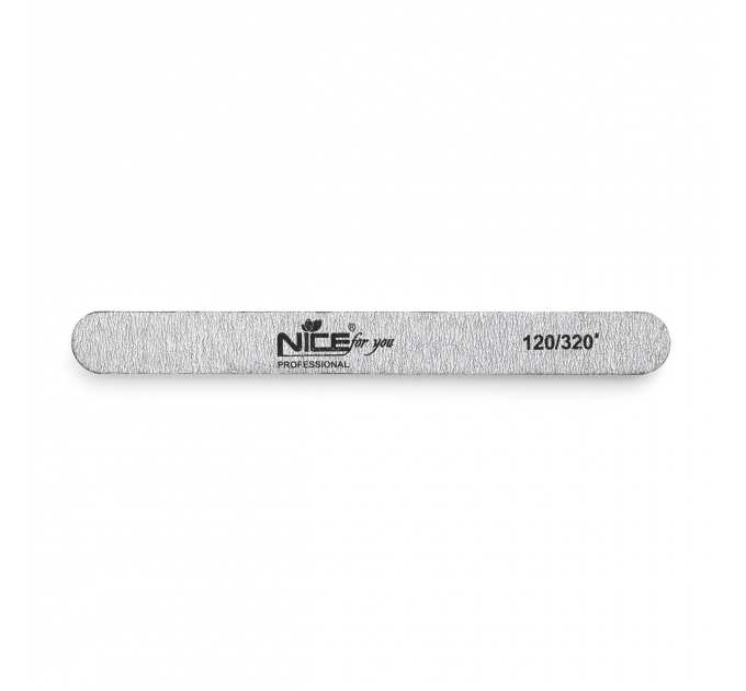 Двухсторонняя пилка для ногтей Nice for you 120/320 узкая
