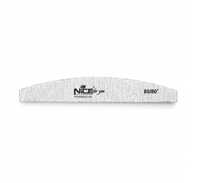 Двухсторонняя пилка для ногтей Nice for you 80/80 Месяц