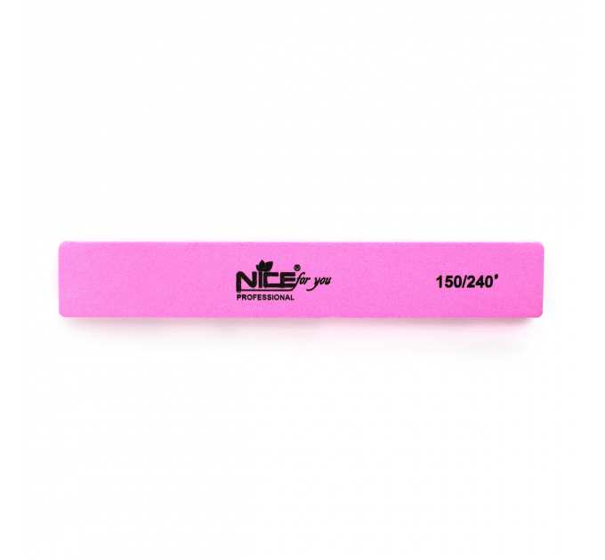 Баф прямоугольный Nice for you 150/240 Розовый