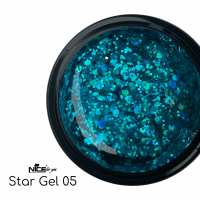 Стар гель Nice for you Star gel №05 Морская волна 5 г