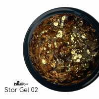 Стар гель Nice for you Star gel №02 Золотистый 5 г