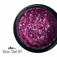 Стар гель Nice for you Star gel №07 Розовый 5 г