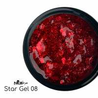 Стар гель Nice for you Star gel №08 Красный 5 г
