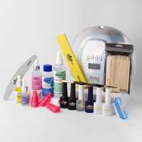 Стартовый набор для маникюра Nice for you Easy&Nice kit с лампой Sun X Chrome