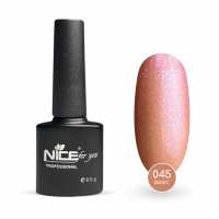 Гель-лак Nice for you Основная №045 Светло-розовый с блестками 8.5 г