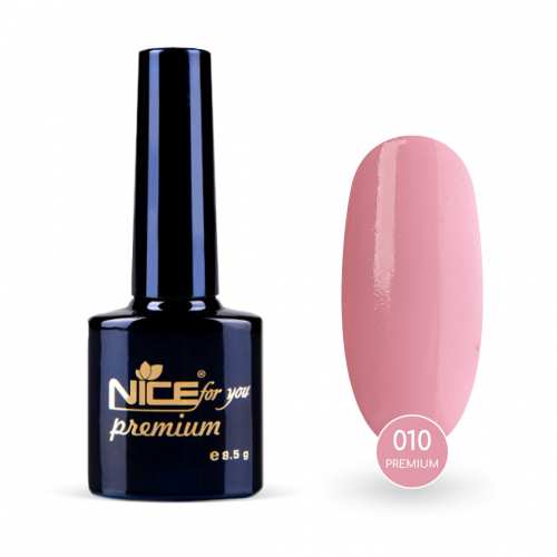 Гель-лак Nice for you Premium №010 Светло-розовый 8.5 г