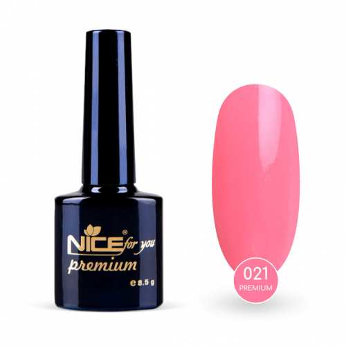 Гель-лак Nice for you Premium №021 Розовый 8.5 г