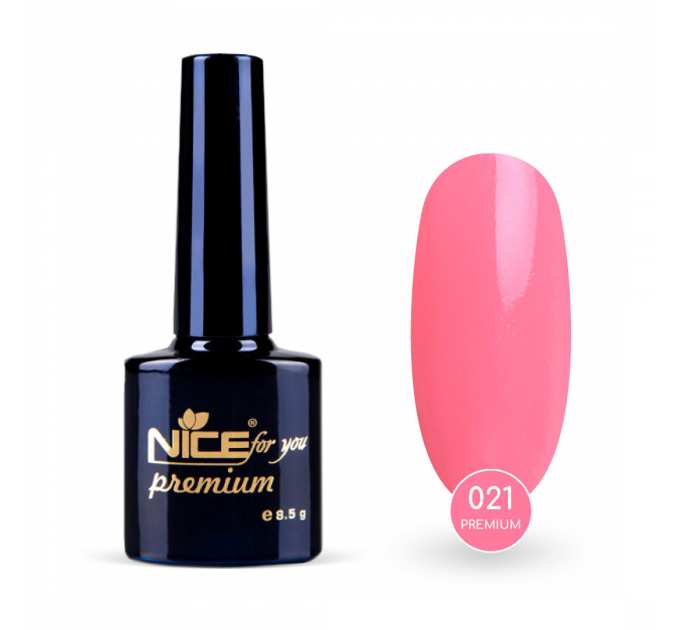 Гель-лак Nice for you Premium №021 Розовый 8.5 г