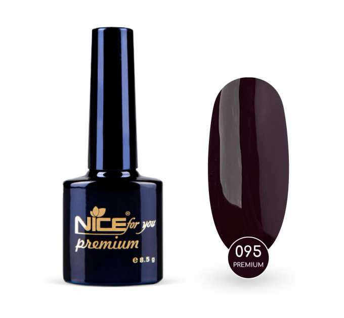 Гель-лак Nice for you Premium №095 Баклажанный 8.5 г