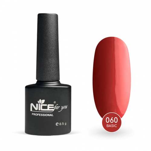 Гель-лак Nice for you Основная №060 Клубничный 8.5 г