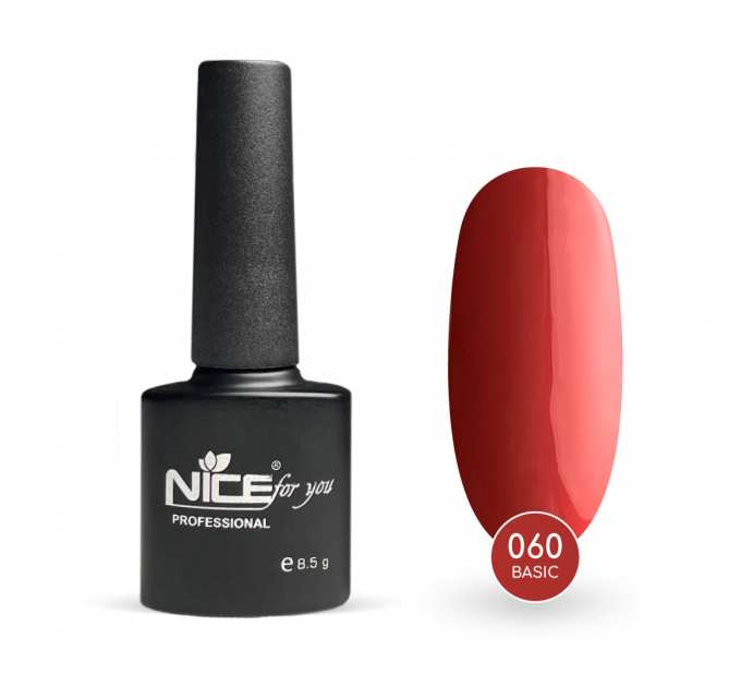 Гель-лак Nice for you Основная №060 Клубничный 8.5 г