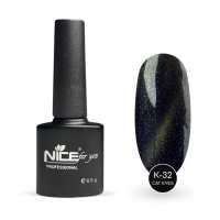 Гель-лак Nice for you Cat Eyes К-32 Оливковый 8.5 г