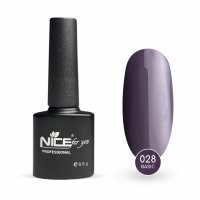 Гель-лак Основная Nice for you №028 Фиолетовый нюд 8.5 г