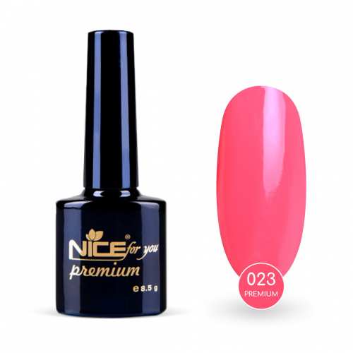 Гель-лак Nice for you Premium №023 Ярко-розовый 8.5 г