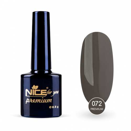 Гель-лак Nice for you Premium №072 Серый 8.5 г