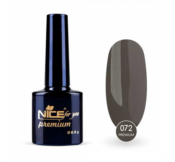 Гель-лак Nice for you Premium №072 Серый 8.5 г