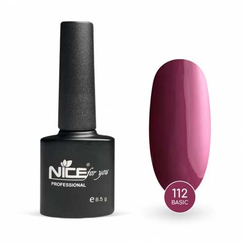 Гель-лак Nice for you Основная №112 Розово-фиолетовый 8.5 г