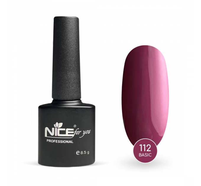 Гель-лак Nice for you Основная №112 Розово-фиолетовый 8.5 г