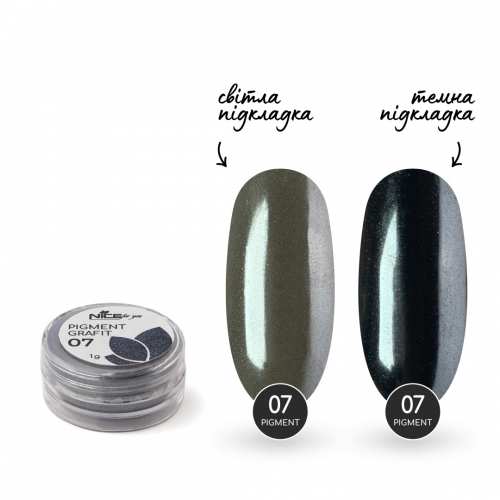 Зеркальная пудра Nice for you №07 Графитовая 1 г