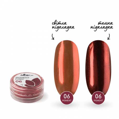 Зеркальная пудра Nice for you №06 Рыжая 1 г