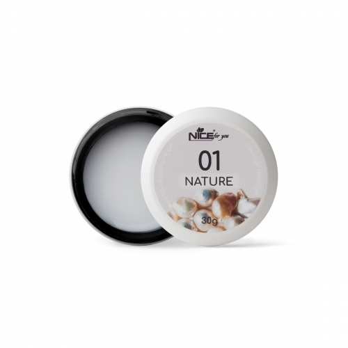 Жидкий гель Nice for you Liquid gel Nature Pearl №01 Молочный 30 г