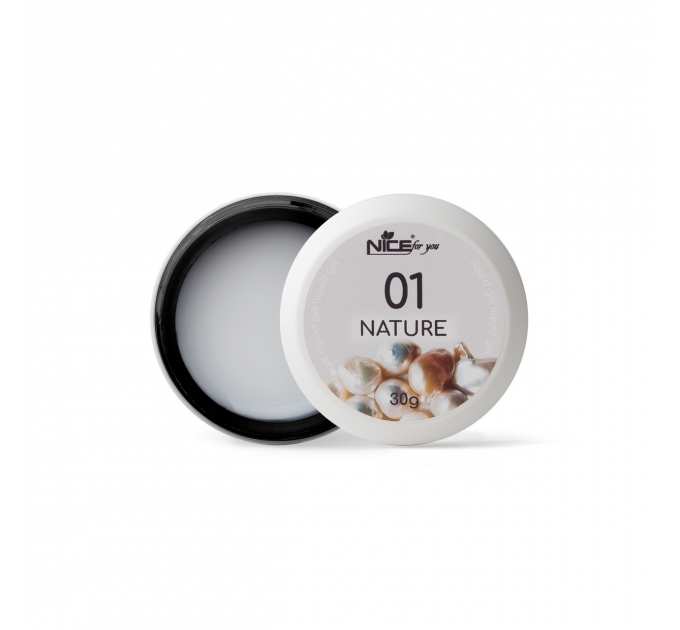 Жидкий гель Nice for you Liquid gel Nature Pearl №01 Молочный 30 г