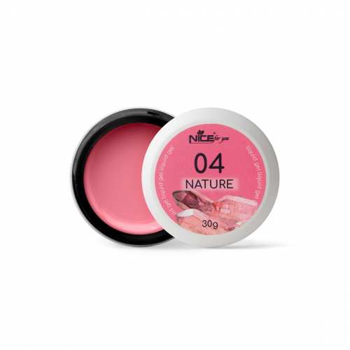 Жидкий гель Nice for you Liquid gel Nature Quartz №04 Розовый 30 г