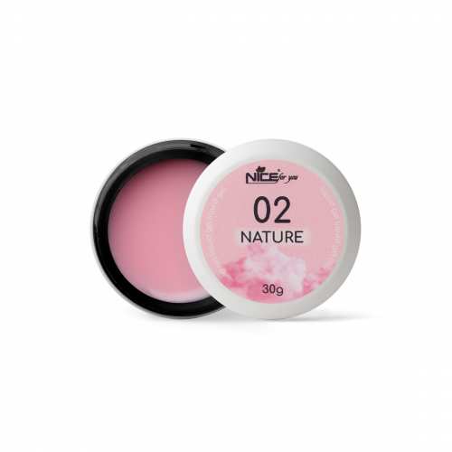 Жидкий гель Nice for you Liquid gel Nature Cloudy pink №02 Светло-розовый 30 г