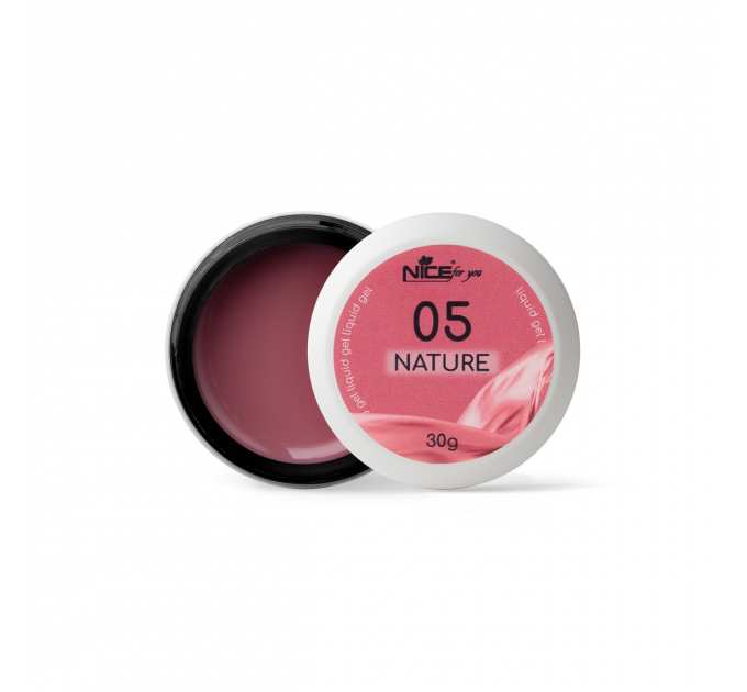 Жидкий гель Nice for you Liquid gel Nature Silk №05 Лилово-розовый 30 г