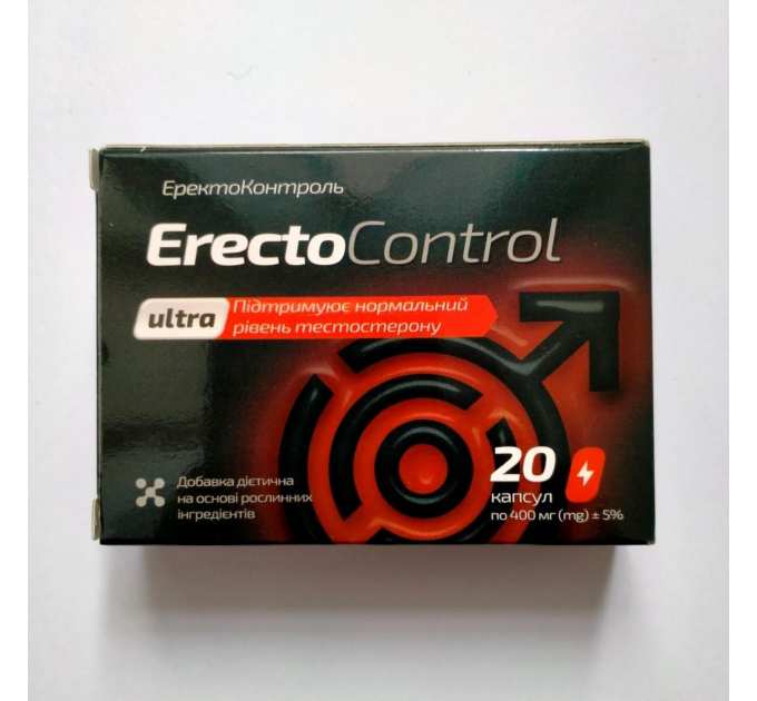 ErectoControl (ЕректоКонтроль) натуральний засіб для чоловіків, 20 капс