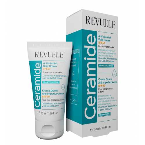 REV CERAMIDE ANTI-BLEMISH Щоденний крем проти плям для обличчя з SPF50, 50 мл