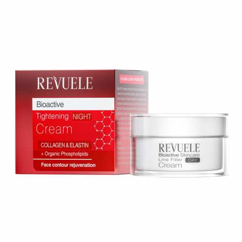 REV BIOACTIVE Collagen &amp; Elastin Line Filler Нічний крем, 50 мл