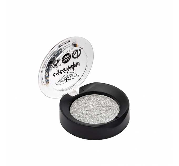 PuroBio ТІНІ для повік компактні_ тон 23 Silver/срібний з шимером, 2,5 г