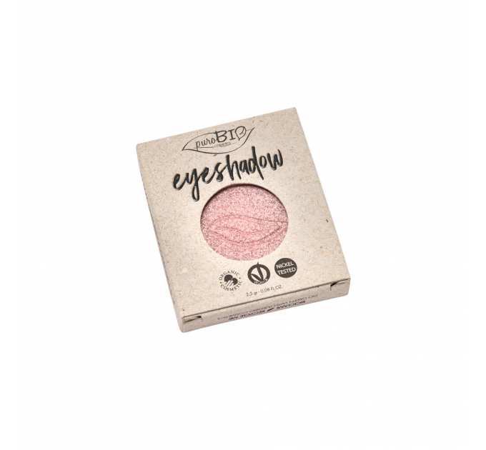 PuroBio ТІНІ для повік компактні_ тон 25 Pink/рожевий з шимером, 2,5 г REFILL