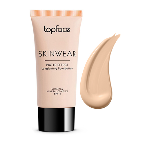 TopFace - Тональний крем "Skinwear - Matte Effect Longlasting Foundation" PT468 [01](30 мл; 6 шт/уп)