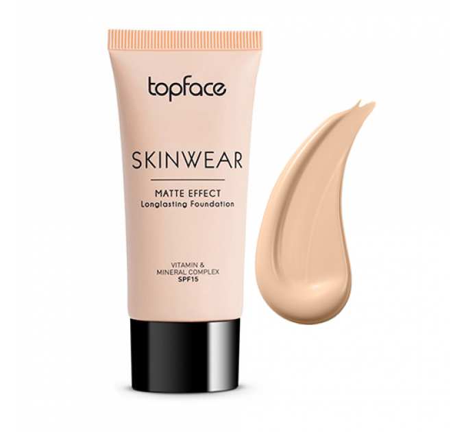 TopFace - Тональний крем "Skinwear - Matte Effect Longlasting Foundation" PT468 [01](30 мл; 6 шт/уп)