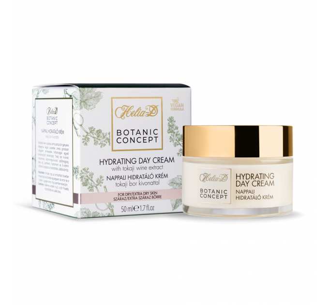 Helia-D Botanic concept (vegan)_ КРЕМ зволожуючий денний з екстрактом токайського вина для сухої/дуже сухої шкіри, 50 мл