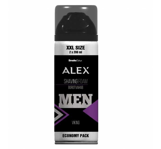 Bradoline Alex XXL_ ПІНА для гоління Viking, 400 мл