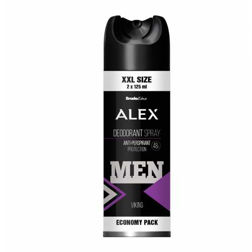 Bradoline Alex XXL_ DEOSPRAY для чоловіків Viking, 250 мл