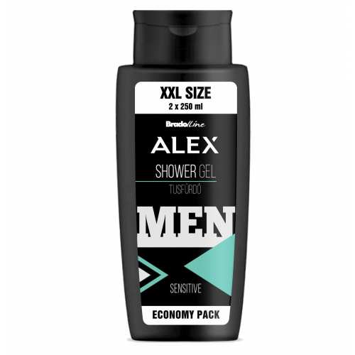 Bradoline Alex XXL_ ГЕЛЬ для душу Sensitive, 500 мл